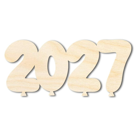 Unfinished Wood 2027 Balloons Shape 10" / 1/2"