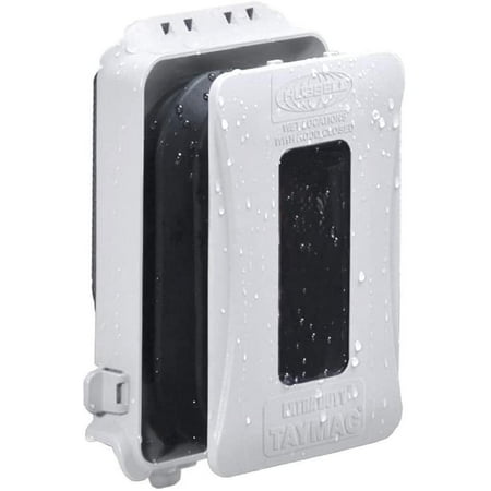 

TAYMAC ML500W Single-Gang Mount 16-in-1 Flat Nonmetallic Weatherproof Vertical/Horizontal 1-Pack White