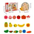 thumbnail image 3 of Bloques de madera con forma de erizo para niños, cuentas de frutas y verduras, juguetes de hilo de construcción, juguetes educativos para edades tempranas, regalos, 3 of 7