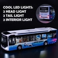 thumbnail image 5 of 1/42 Diecast Bus Toys Cars, 11.8"Metal City Bus Toy Vehicles with Light Up and Open-able Doors , Holiday gifts for boys and girls aged 3-12, 5 of 7
