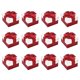 thumbnail image 2 of Advancent 12 Uds caja con lazo regalo pendientes almacenamiento joyería anillo organizador collar embalaje pequeño colgante contenedor Almacenamiento y organización del hogar rojo blanco Advancent HA079783-02, 2 of 6