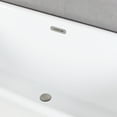 thumbnail image 2 of Kingston Brass VT7DE633023C428 63-Inch Acrylic Oval Double Ended Freestanding Tub with Drain in Glossy White/Brushed Nickel, 2 of 8