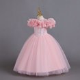 thumbnail image 6 of Little Girls Dresses Flower Girl Dress Toddler Sleeveless Tulle Dress Tea Party Dresses for Girls Pink Dress Girl Toddler Tutu Dress Girls Birthday Party Dress 4-5 Years, 6 of 8