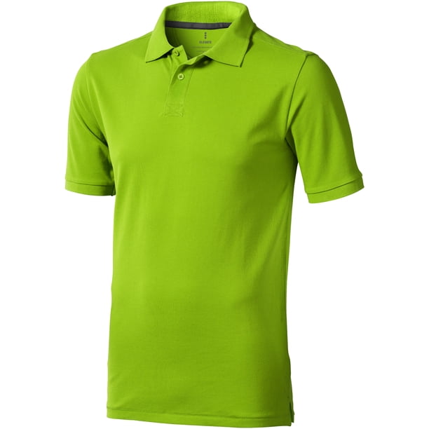 Elevate - Polo modelo Calgary de manga corta para hombre (Verde manzana)