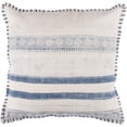 thumbnail image 2 of Surya LL006-2020 Lola Medium Pillow Cover, 20 x 20 x 0.25 in. - Cream, Navy & Pale Blue, 2 of 2