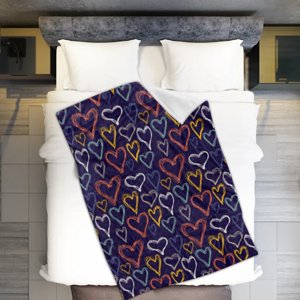 Dédouanement des couvertures pondérées ! Couverture décorative de la Saint Valentin Air Conditionnement Blank Jet Blanket Valentine Day Decorations 1X couverture