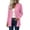 1Pink, variant on Lnmiateer Classic Shawl Collar Open Front Stretch Knit Cardigan Long Sleeve Loose Casual Coat Autumn Winter Everyday Multi-Layer Fashion Transitional Outerwear