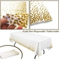 thumbnail image 2 of Bbq Mat & Fire Mat 烧烤垫 - Dienrx Tablecloths Dot Plastic Disposable Plastic Cover Table Gold Dot Tablecloths Kitchen，Dining & Bar, 1 Tablecloth, 2 of 9