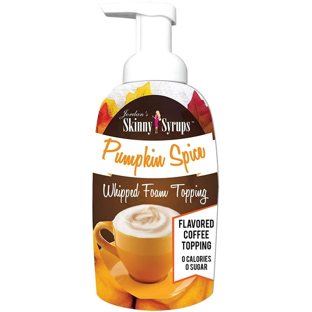 Jordans Skinny Syrups Pumpkin Spice Whipped Foam Topping Walmart