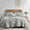 Gray, variant on Davulos Gray Tufted Queen Comforter Set 7 Piece Bed in a Bag, Shabby Chic Boho Comforter and Sheet Set, Soft Microfiber Complete Bedding Set for All Season(Gray, Queen)