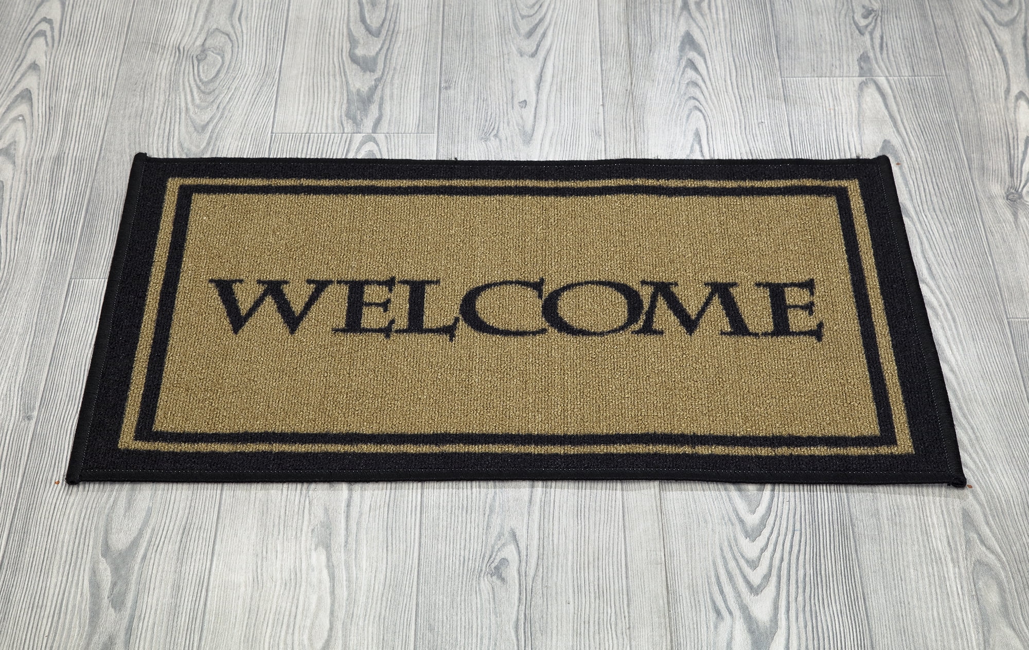Ottomanson Welcome Non-Slip Rubberback Welcome 2x3 Indoor Entryway