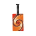 thumbnail image 6 of Balery Orange Rotating Print Durable Luggage Tags with Secure Strap, Personalized Travel ID Tags for Suitcases, Bags, and Backpacks - Easy Identification for Men and Women, 6 of 8