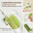 thumbnail image 2 of Juego de cepillos de limpieza para botellas, cepillo limpiador multiusos 3 en 1, cepillos limpiadores de silicona con mango largo, limpiador de tazas con tapa termo, 2 of 5