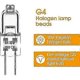 thumbnail image 4 of 20 Pack G4 Halogen Bulbs 10W 12V Warm White Capsule Lamps, 4 of 5