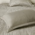 thumbnail image 5 of Madison Park Queen Size Comforter Set 7-Piece Printed Seersucker All Season Modern Taupe Bedding Set, 5 of 9