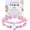 Pink-C, variant on First Day of School Mommy and Me Matching Bracelets Kindergarten Pre-K Back to School Clay Bead Jewelry for Mother, Daughter, Dad, Son Adjustable Heart Bracelets Gift