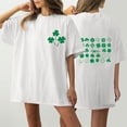 thumbnail image 1 of Fiudx Ofertas Flash Del Día Blusa Informal de Manga Corta con Estampado de Cuello Redondo para Mujer, 1 of 6