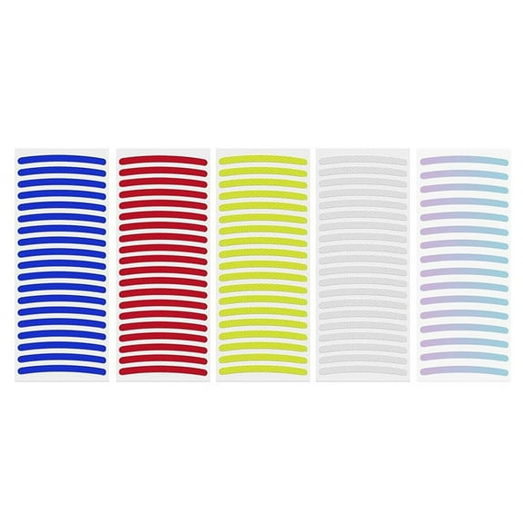 100 Pcs Reflective Car Wheel Rim Stickers, Night Warning Stripe, Decals Tape for Car, Motocycle