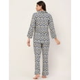 thumbnail image 4 of Moomaya Sleepwear, Printed Night Suit For Women, Rayon Loungewear Tunic With Pajamas, 4 of 9