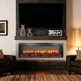 thumbnail image 3 of S-HOME 54 Inch Recessed Electric Fireplace With Remote Control, Multi Color Flame & Emberbed, Perfect for Home Decor, 3 of 12