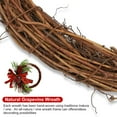 thumbnail image 5 of 2 Pack Rattan Wreath, 15.74" DIY Wreath Natural Vine Wreath for Front Door, Thanksgiving, Christmas, Valentine's Day Wedding (Natural), 5 of 8