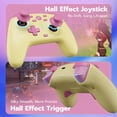 thumbnail image 7 of CHENGDAO Wireless Controller for Switch & Switch 2, Hall Effect PC Controller with 2 Programmable Back Buttons, 2.4G/Bluetooth/Wired - Cake Yellow, 7 of 7