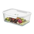 thumbnail image 3 of Better Homes & Gardens 10Cup Rectangle Glass Food Storage Container with Tritan Lid. Set of 1, 2 Pieces, A Practical Choice for Dry Goods and Bulk Ingredients, 3 of 9