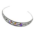 thumbnail image 1 of Tiara de Diadema Nupical de Diamante Falso Cristal para Mujeres Esposa Chicas Casamiento Amarillo, 1 of 9
