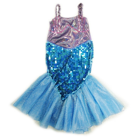 Wenchoice Mermaid Dress Girls L(10-12Y,140CM)