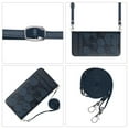 thumbnail image 3 of Dteck PU Leather Zipper Wallet Case for Samsung Galaxy S21+ with Crossbody Shoulder Strap Card Slots Kickstand Shockproof Magnetic Protective Case for Samsung Galaxy S21+ 6.7 inch,Darkblue, 3 of 9