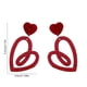 thumbnail image 3 of Pendientes de corazón de tinta rosa para San Valentín, pendientes huecos de Europa y Estados Unidos, pendientes coreanos sencillos, pendientes de oreja, pendientes de amor acrílicos para mujer., 3 of 6