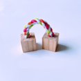 thumbnail image 2 of Dailihome Hamster Chew Toys Natural Pine Wood Small Animal Exercise Toy with Bell Roller for Guinea Pigs Rats Chinchillas Bunny, 2 of 6