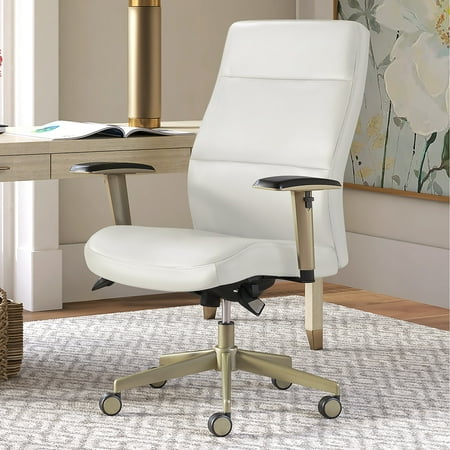 La-Z-Boy - Baylor Modern Bonded Leather Executive Chair - White