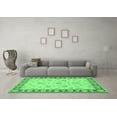 thumbnail image 3 of Ahgly Company Indoor Square Oriental Emerald Green Traditional Area Rugs, 5' Square, 3 of 4