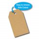 thumbnail image 1 of Etiqueta autoadhesiva de regalo Kraft marrón natural/300 etiquetas por rollo/permanente, 1 of 2