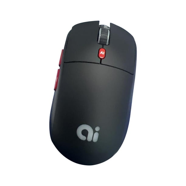 Ratón de voz inteligente con IA, ratones portátiles para computadora, voz Negro