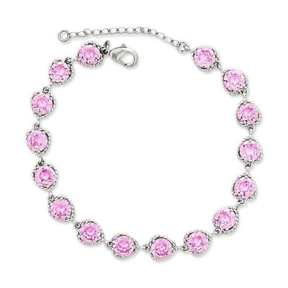 Trendy CZ Stones Adjustable Anklet For Women, 7" 2" Inch Adjustable Size