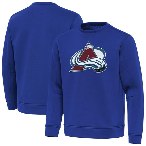 Men's Antigua Royal Colorado Avalanche Relevant Lightweight Pullover Sweatshirt