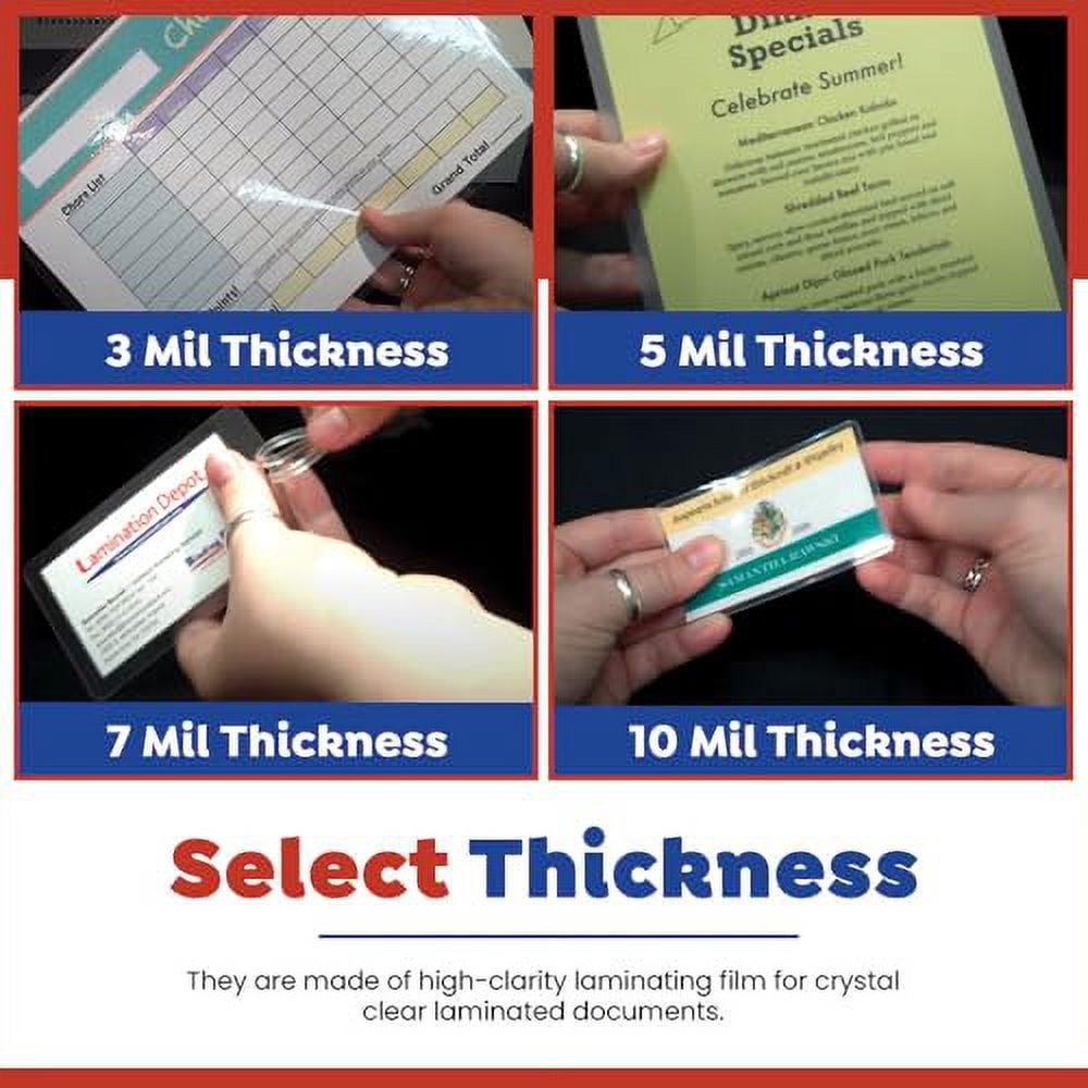 TruLam 3 Mil Sticky-Back Laminating Pouches with Rounded Corners | Letter Size | 9 in. x 11-1/2 in. | Glossy Finish | Premium Adhesive for High-Clarity | 2 Carriers Included | 100 Pack