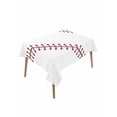 thumbnail image 2 of Baseball Tablecloth Rectangle Table Cloth 52x70, Waterproof Outdoor Table Cloth Covers Decorative Table Protector, Modern Minimalist Red Lines Washable Table Cover for Kitchen Dinning Party, 2 of 8