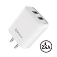 thumbnail image 4 of 12W/2.4A Fast Charging Dual USB Port Home Travel Wall Charger for Google Pixel 6 Pro, Pixel 6 - White, 4 of 6