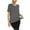 Dark Gray ., variant on Summer Savings Clearance 2025! BOVXNPU Plus Size Womens Summer Tops,Short Sleeve Tops for Women,Women's Solid Color Plus Size V-Neck Casual Shirt Top