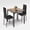 Gray-2 Dining Table Set, variant on Asofer Christmas Gift 25" Dining Table and Chairs 2-Piece Set, 2-Person Dining Set with Wooden Tabletop, Ideal for Kitchen, Apartment, Small Spaces, Gray