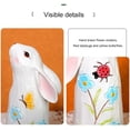 thumbnail image 4 of Hand-Painted Wooden Bunny Figurines – Set of 2 Handcrafted Rabbit Statues, Spring Home Decor, Easter Table Centerpiece Ornaments, 4 of 6