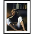 thumbnail image 2 of Art.com Marilyn Monroe Reading at Home Premium Photographic Print by Alfred Eisenstaedt, Black Frame Wall Art, 23" x 29", 2 of 5
