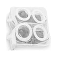 thumbnail image 2 of Wosthever Bolsa de zapatos para lavadora, zapatos de lavandería portátiles, bolsas de malla protectora con suministros de cremallera, blanco Type3 NO3, 2 of 6