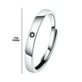thumbnail image 6 of Jewelry VerPetridure You Are My Sun & Moon Ring Set 925 Sterling Silver Plated Couples Promise Rings, 6 of 6
