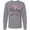 AC-Heather Grey, variant on Inktastic Baby on Board with Arrow Pink Footprints and Hearts Long Sleeve T-Shirt