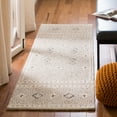 thumbnail image 2 of SAFAVIEH Micro-Loop Aditya Geometric Runner Rug, Grey/Ivory, 2'3" x 5', 2 of 8