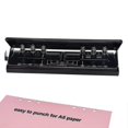 thumbnail image 1 of Adjustable 6-hole Punch With Positioning Mark, Daily Paper Puncher For A5 Size Six Ring Binder Planners - Refill Pages, 1 of 3
